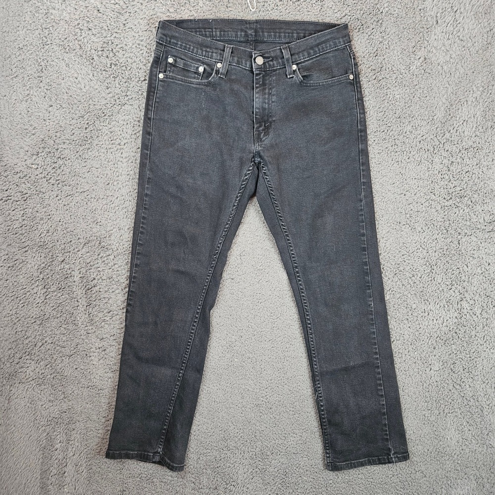 Levis 559 Relaxed Straight Jeans Mens 30x32 Black Stretch‎ Denim